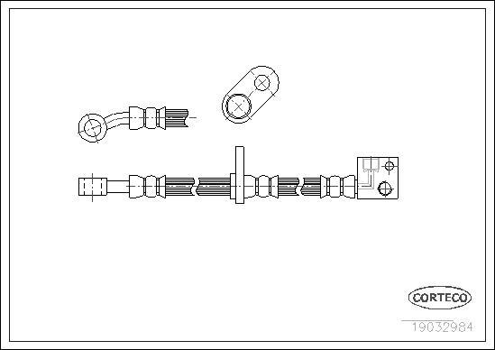 Corteco 19032984 - Brake Hose parts5.com