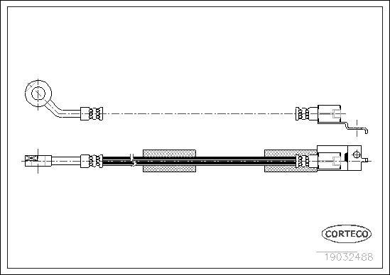 Corteco 19032488 - Brake Hose parts5.com