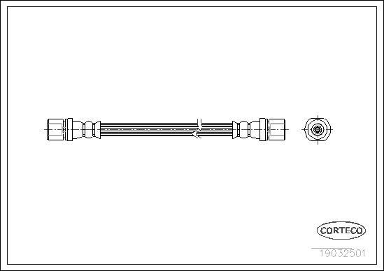 Corteco 19032501 - Tubo flexible de frenos parts5.com