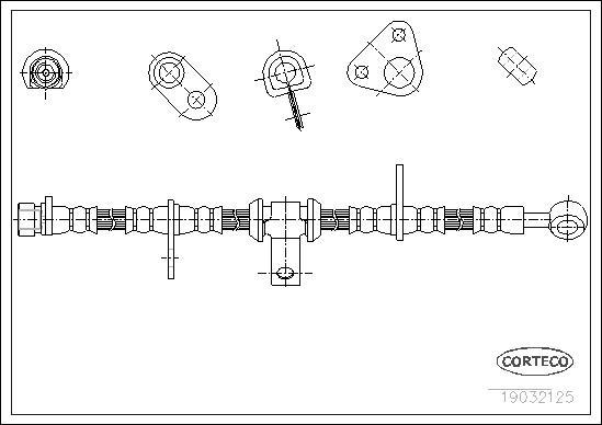 Corteco 19032125 - Tubo flexible de frenos parts5.com