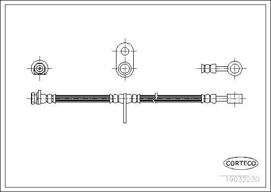 Corteco 19032230 - Tubo flexible de frenos parts5.com