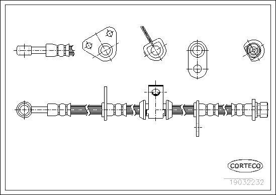 Corteco 19032232 - Tubo flexible de frenos parts5.com