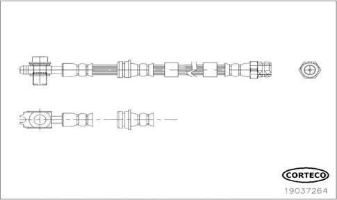 Corteco 19037264 - Brzdová hadice parts5.com