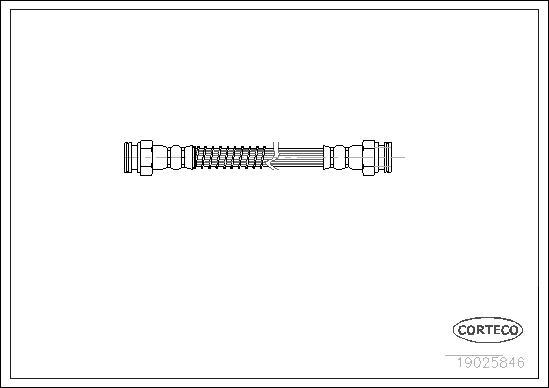 Corteco 19025846 - Fékcső parts5.com