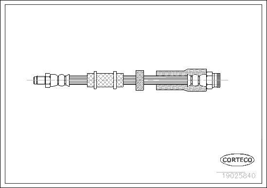 Corteco 19025840 - Przewód hamulcowy elastyczny parts5.com