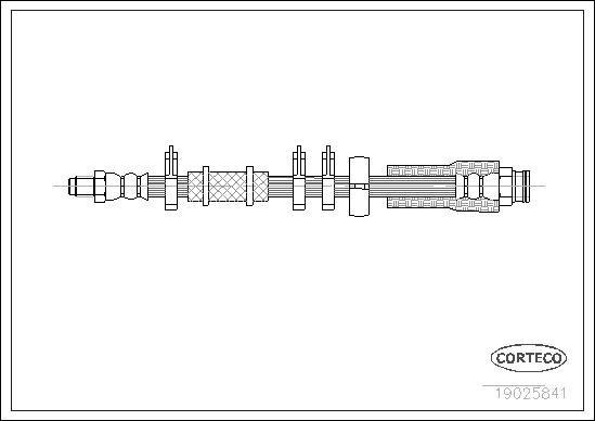 Corteco 19025841 - Fren hortumu parts5.com