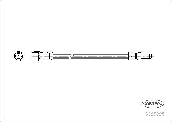 Corteco 19025825 - Fékcső parts5.com