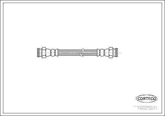 Corteco 19025871 - Tubo flexible de frenos parts5.com