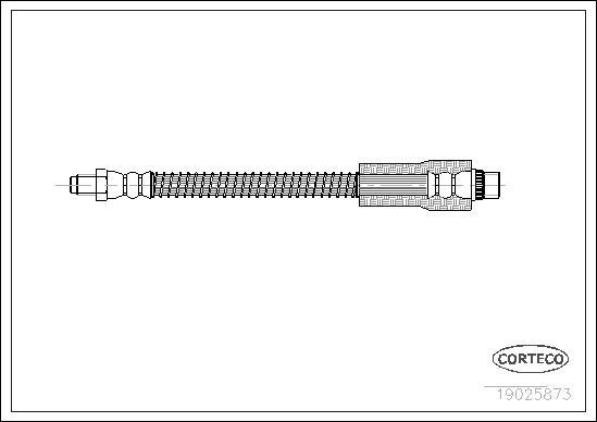 Corteco 19025873 - Zavorna cev parts5.com