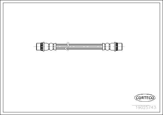 Corteco 19025743 - Pidurivoolik parts5.com