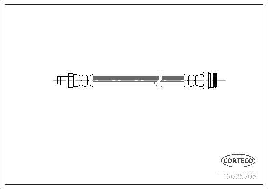 Corteco 19025705 - Brzdová hadica parts5.com