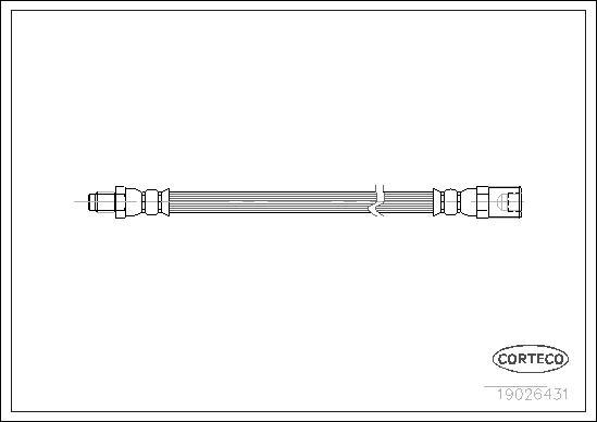 Corteco 19026431 - Zavorna cev parts5.com