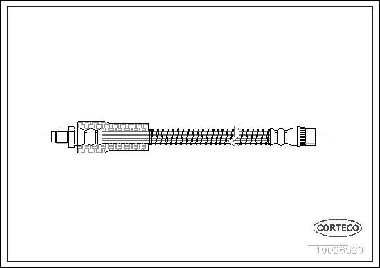 Corteco 19026529 - Zavorna cev parts5.com