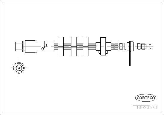 Corteco 19026370 - Furtun frana parts5.com