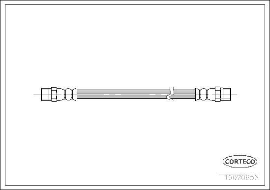 Corteco 19020655 - Furtun frana parts5.com