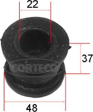 Corteco 80001169 - Lezajna pusa,stabilisator parts5.com