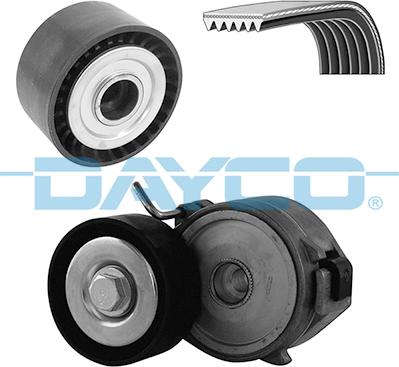 Dayco KPV242 - Juego de correas trapeciales poli V parts5.com