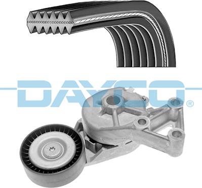 Dayco KPV267 - Komplet klinastog rebrastog remena parts5.com