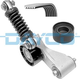 Dayco KPV205 - Комплект пистов ремък parts5.com