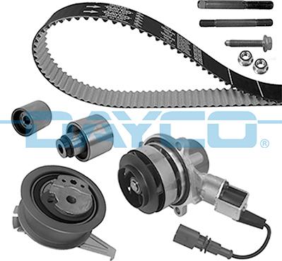 Dayco KTBWP8841 - Vesipumppu + jakohihnasarja parts5.com