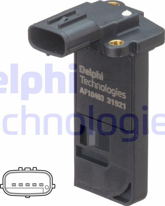 Delphi AF10493-12B1 - Légmennyiségmérő parts5.com