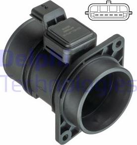 Delphi AF10367-12B1 - Przepływomierz masowy powietrza parts5.com