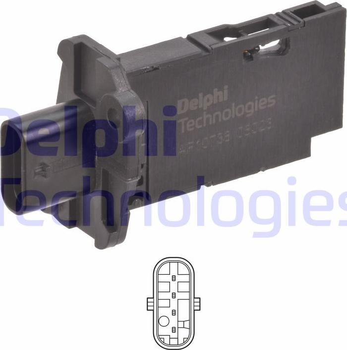 Delphi AF10738-12B1 - Senzor debit aer parts5.com