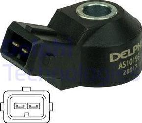 Delphi AS10196 - Sensor de detonaciones parts5.com