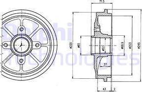 Delphi BF484 - Fren kampanası parts5.com