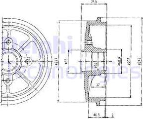 Delphi BF392 - Fren kampanası parts5.com