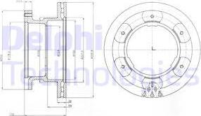 Delphi BG9069 - Спирачен диск parts5.com