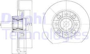 Delphi BG9116RSC - Δισκόπλακα parts5.com