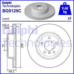 Delphi BG9129C - Brake Disc parts5.com