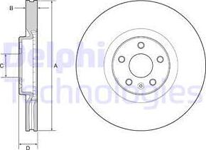 Delphi BG9231C - Disc frana parts5.com