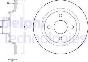 Delphi BG4954C - Disc frana parts5.com