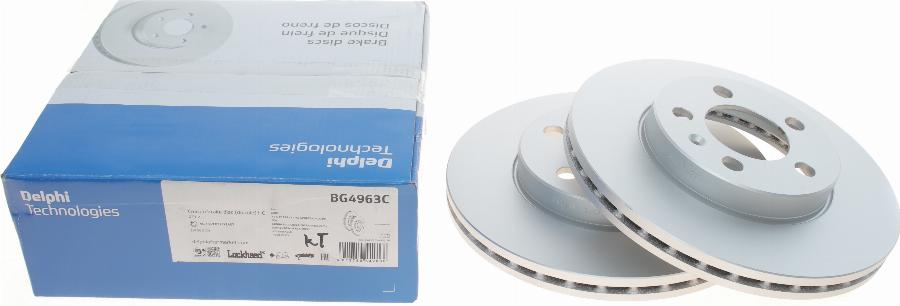 Delphi BG4963C - Disque de frein parts5.com