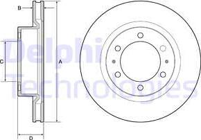 Delphi BG4925C - Fren diski parts5.com