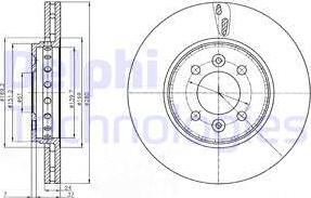 Delphi BG4536C - Brake Disc parts5.com