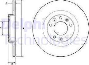 Delphi BG4662C - Kočni disk parts5.com