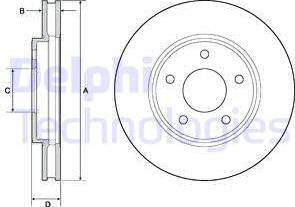 Delphi BG4678C - Bremsscheibe parts5.com