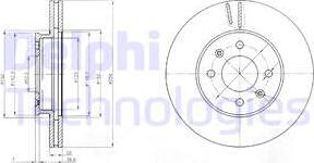 Delphi BG4096 - Disc frana parts5.com