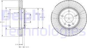 Delphi BG4092C - Disc frana parts5.com