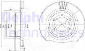 Delphi BG4052 - Fren diski parts5.com