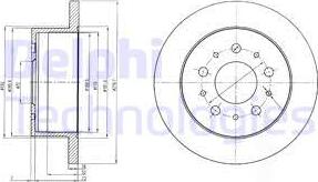 Delphi BG4061 - Fren diski parts5.com