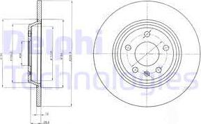 Delphi BG4081C - Brake Disc parts5.com