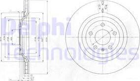 Delphi BG4087 - Brake Disc parts5.com