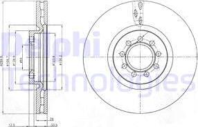 Delphi BG4101 - Спирачен диск parts5.com