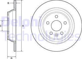 Delphi BG4804C - Disc frana parts5.com