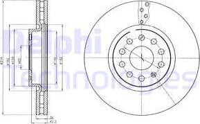 Delphi BG4330C - Δισκόπλακα parts5.com