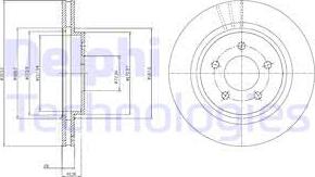 Delphi BG4240C - Disc frana parts5.com